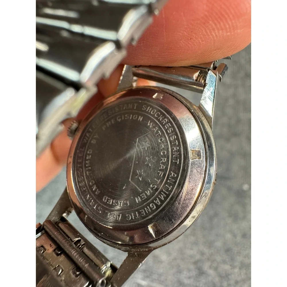 Vintage Altair 17 Jewels Manual Wind Watch Stainless Steel Speidel Band 32mm